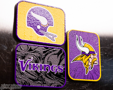 Minnesota Vikings - SET of 3 Magnets