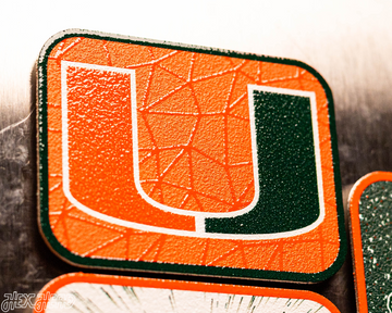 Miami Hurricanes - SET of 3 Magnets