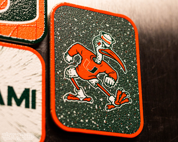 Miami Hurricanes - SET of 3 Magnets
