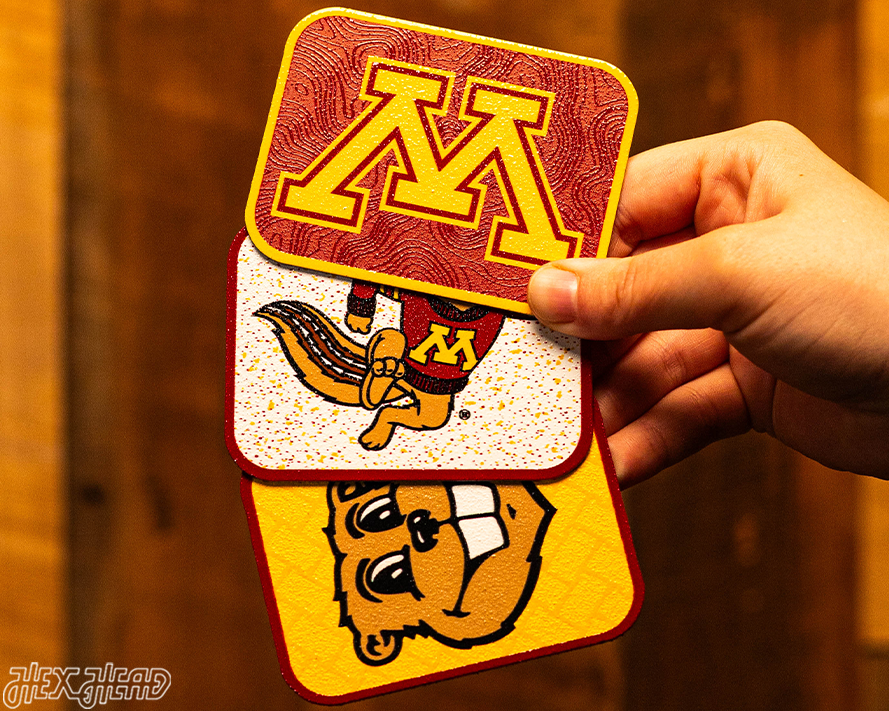 Minnesota Golden Gophers - SET of 3 Magnets