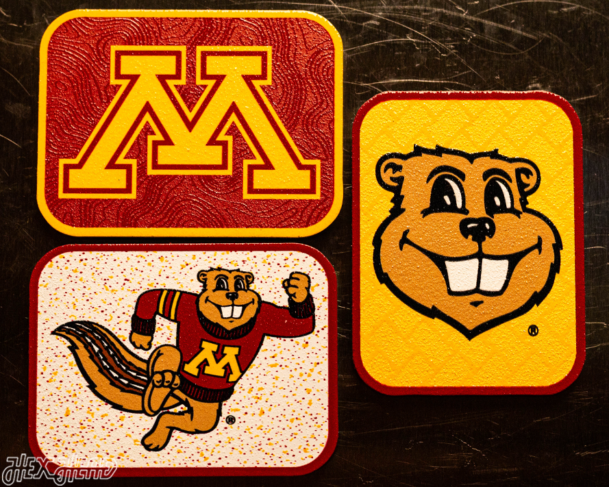 Minnesota Golden Gophers - SET of 3 Magnets