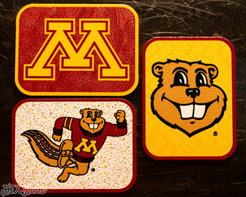 Minnesota Golden Gophers - SET of 3 Magnets