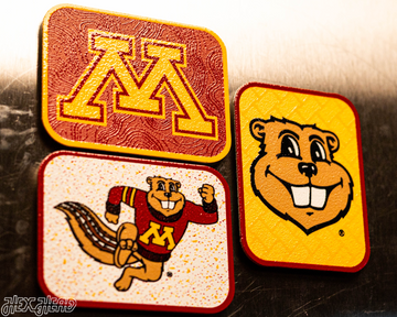 Minnesota Golden Gophers - SET of 3 Magnets