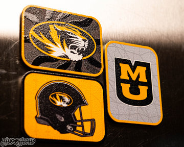 Missouri Tigers - SET of 3 Magnets