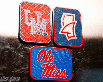 Mississippi Ole Miss - SET of 3 Magnets