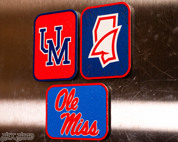 Mississippi Ole Miss - SET of 3 Magnets