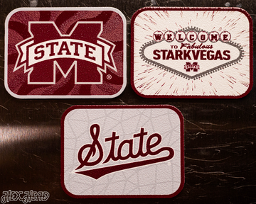 Mississippi State Bulldogs - SET of 3 Magnets