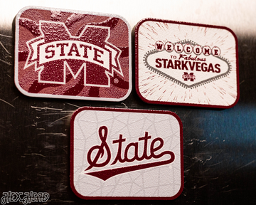 Mississippi State Bulldogs - SET of 3 Magnets