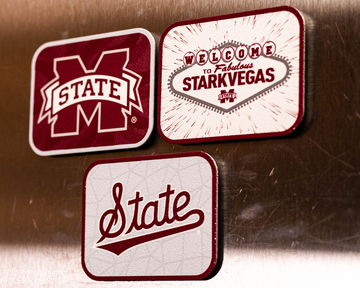 Mississippi State Bulldogs - SET of 3 Magnets