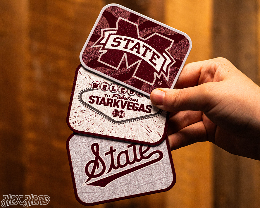 Mississippi State Bulldogs - SET of 3 Magnets