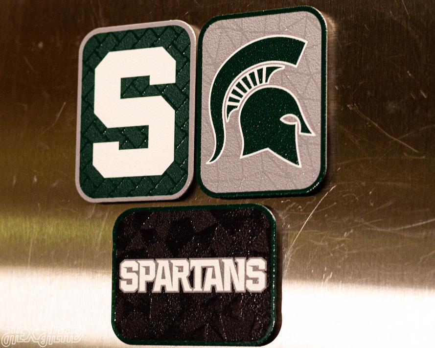 Michigan State Spartans - SET of 3 Magnets