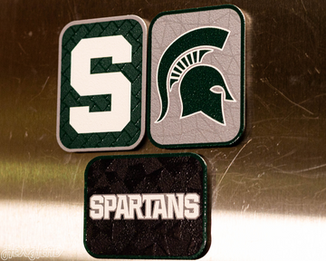 Michigan State Spartans - SET of 3 Magnets