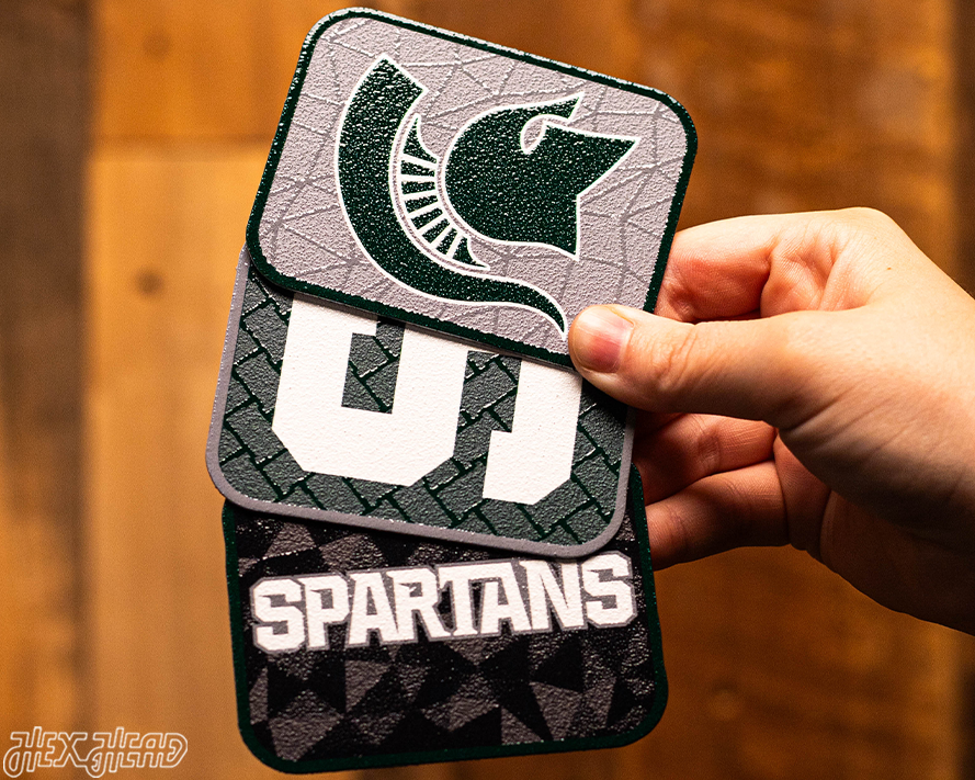 Michigan State Spartans - SET of 3 Magnets