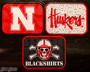 Nebraska Cornhuskers - SET of 3 Magnets