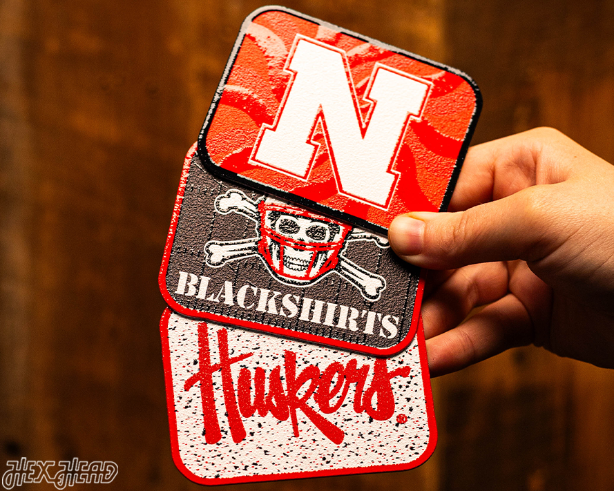 Nebraska Cornhuskers - SET of 3 Magnets