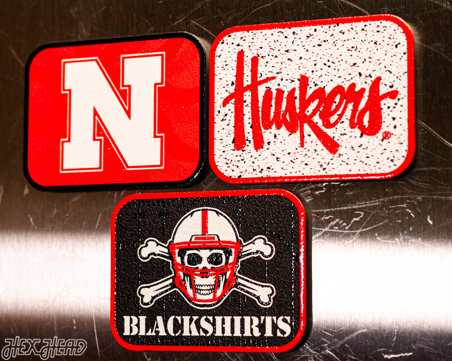 Nebraska Cornhuskers - SET of 3 Magnets