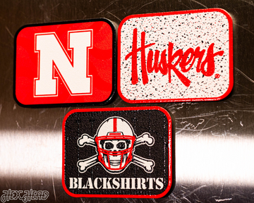 Nebraska Cornhuskers - SET of 3 Magnets