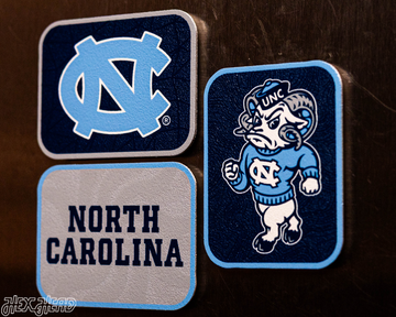 North Carolina Tar Heels - SET of 3 Magnets