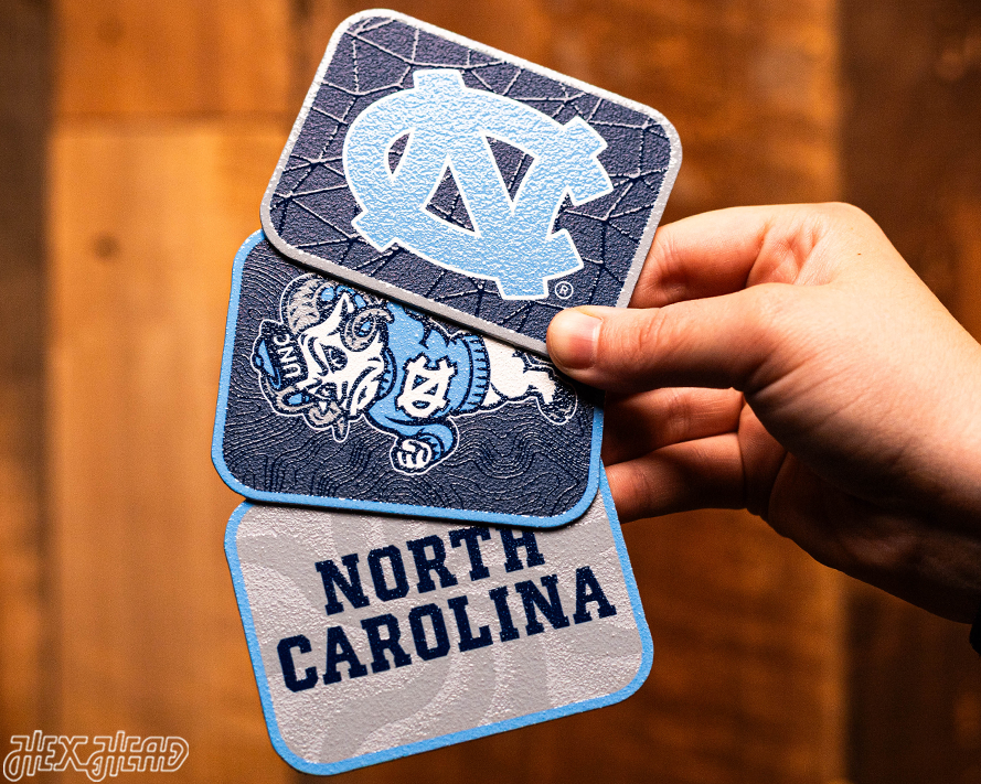 North Carolina Tar Heels - SET of 3 Magnets