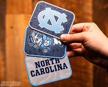 North Carolina Tar Heels - SET of 3 Magnets