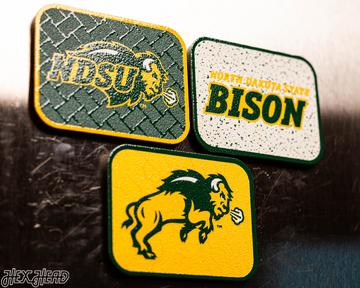 North Dakota State Bison - SET of 3 Magnets