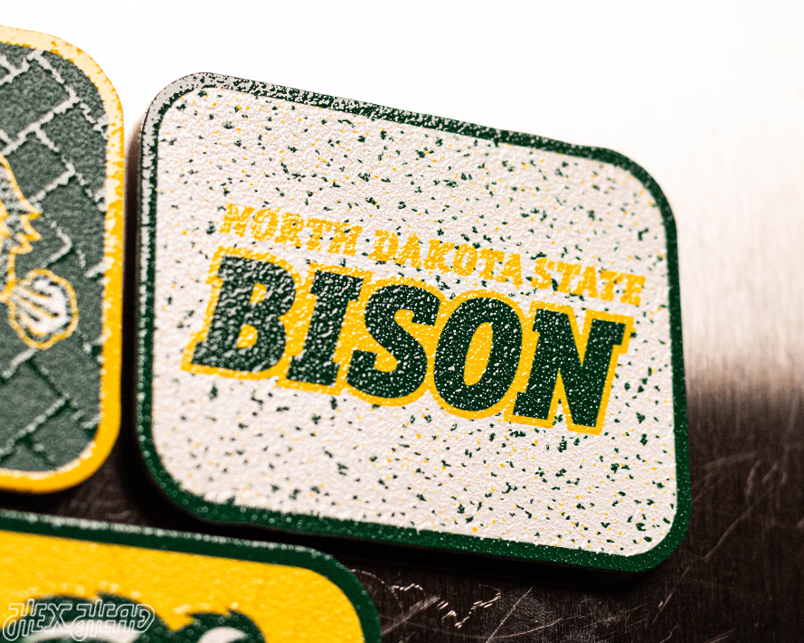 North Dakota State Bison - SET of 3 Magnets