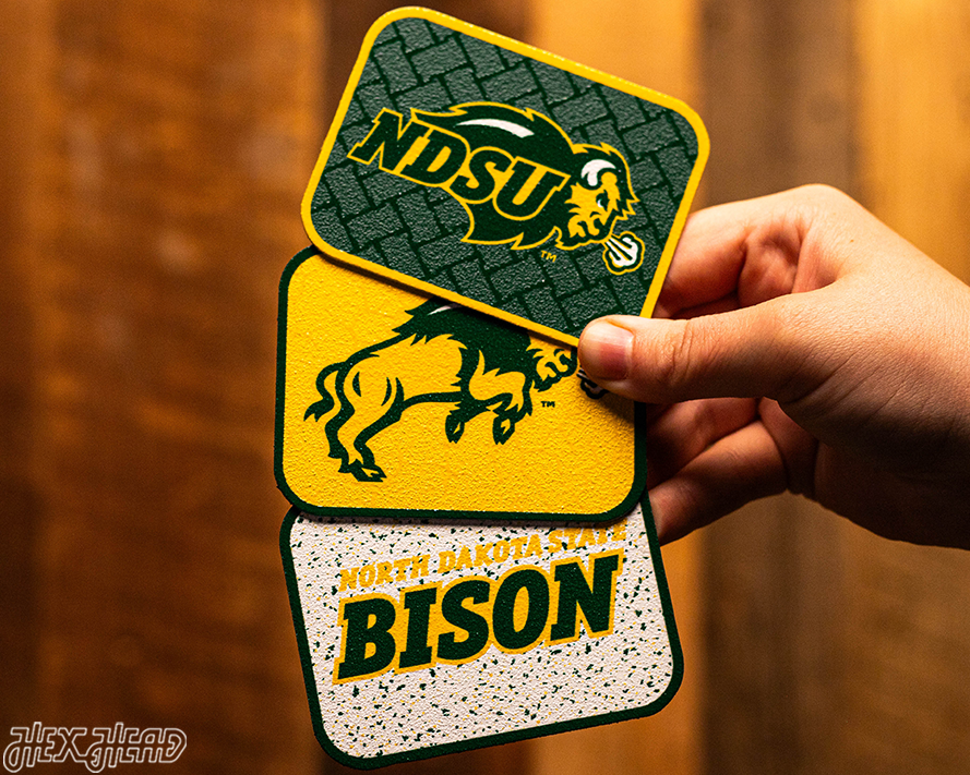 North Dakota State Bison - SET of 3 Magnets