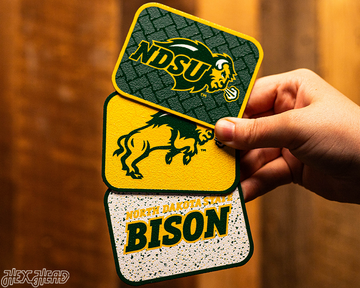 North Dakota State Bison - SET of 3 Magnets