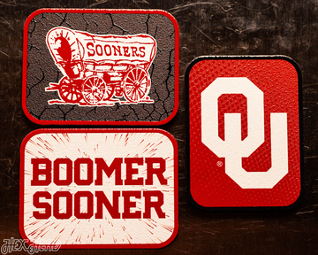 Oklahoma Sooners - SET of 3 Magnets