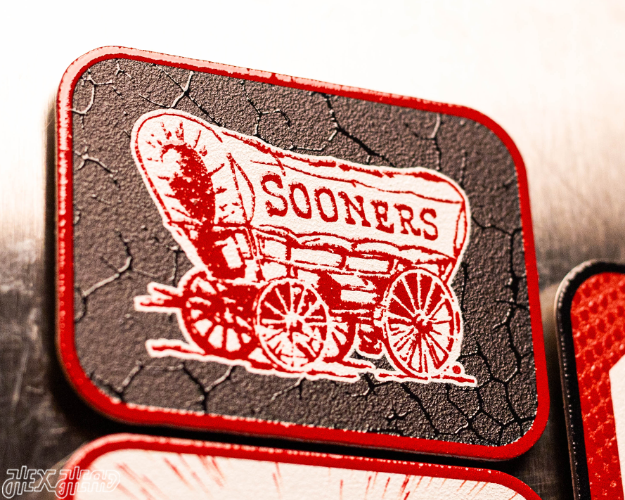 Oklahoma Sooners - SET of 3 Magnets