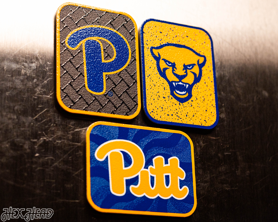 Pittsburgh Panthers - SET of 3 Magnets