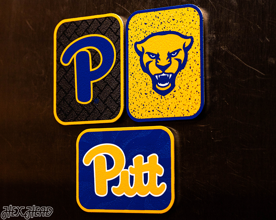 Pittsburgh Panthers - SET of 3 Magnets