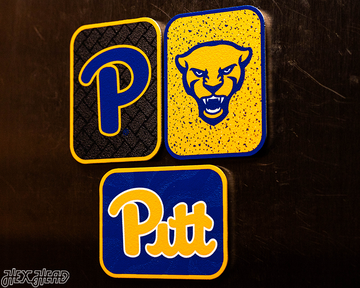 Pittsburgh Panthers - SET of 3 Magnets
