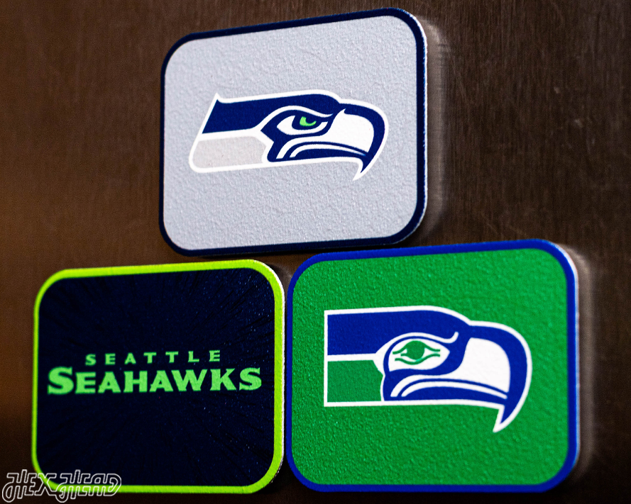Seattle Seahawks - SET of 3 Magnets