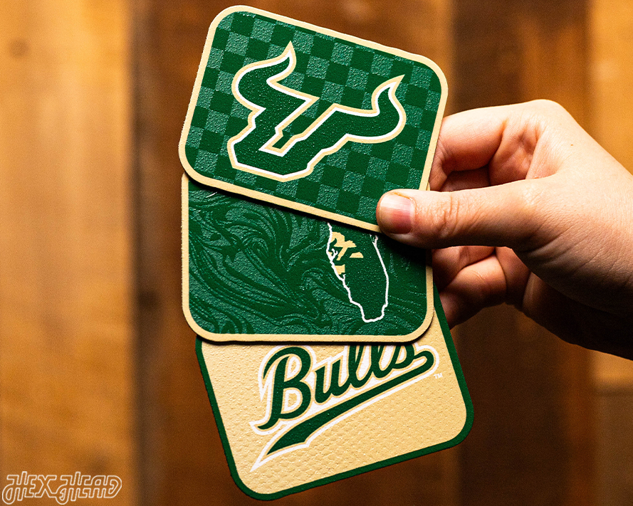 South Florida Bulls - SET of 3 Magnets