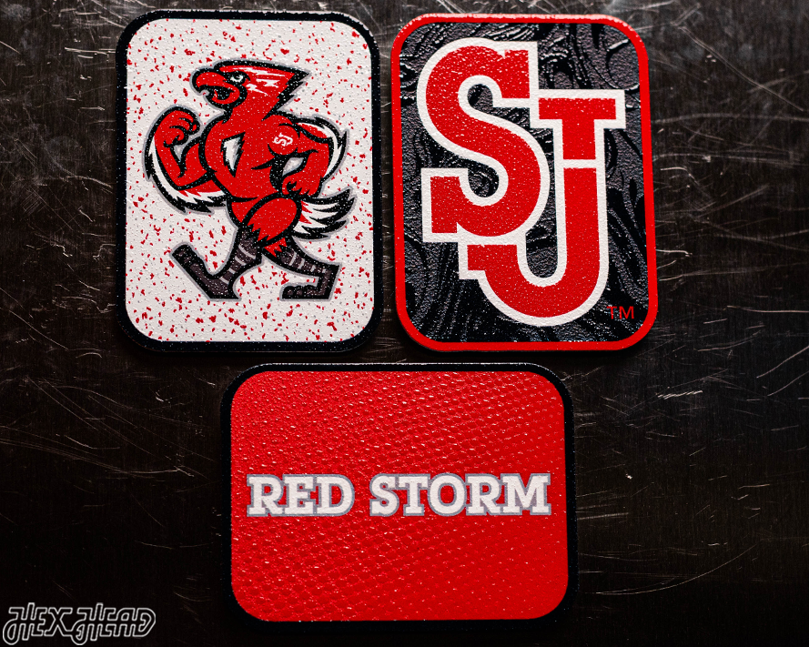 St John's Red Storm - SET of 3 Magnets