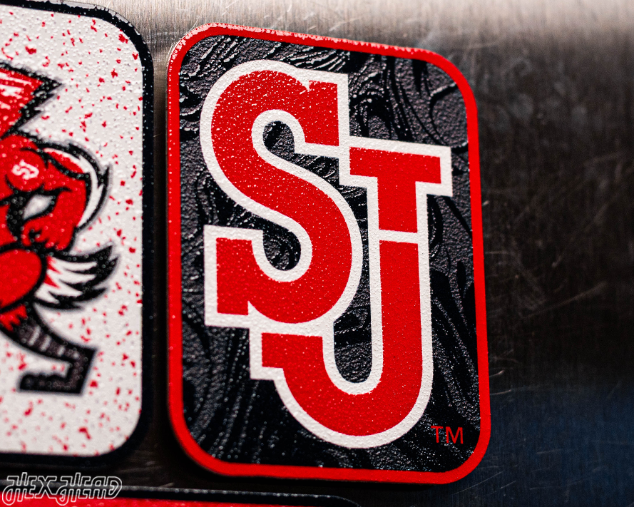 St John's Red Storm - SET of 3 Magnets