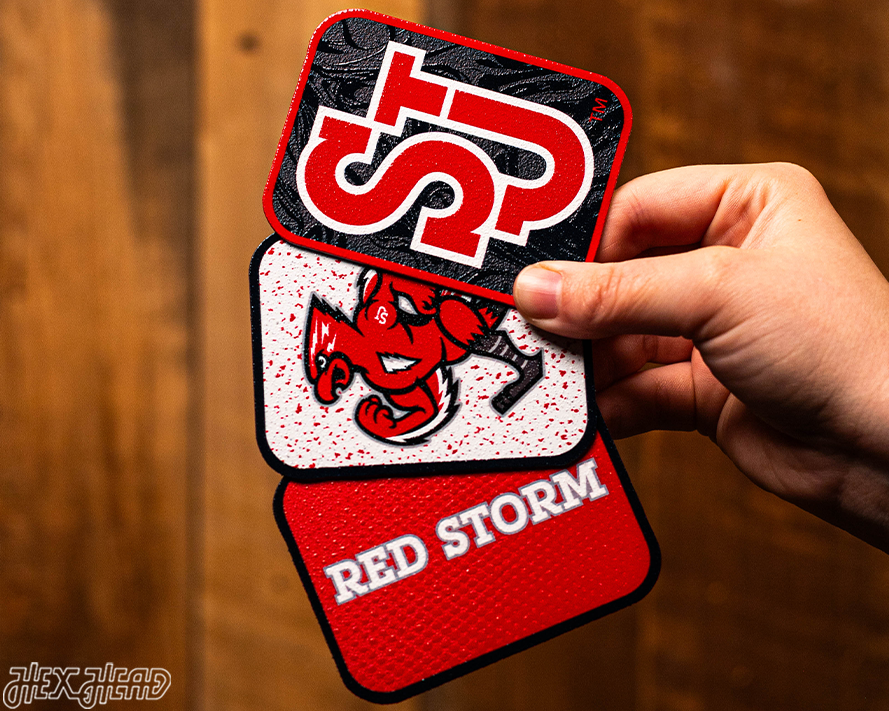 St John's Red Storm - SET of 3 Magnets
