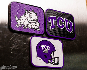 TCU Texas Christian - SET of 3 Magnets