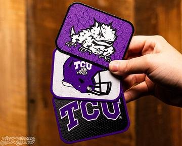 TCU Texas Christian - SET of 3 Magnets