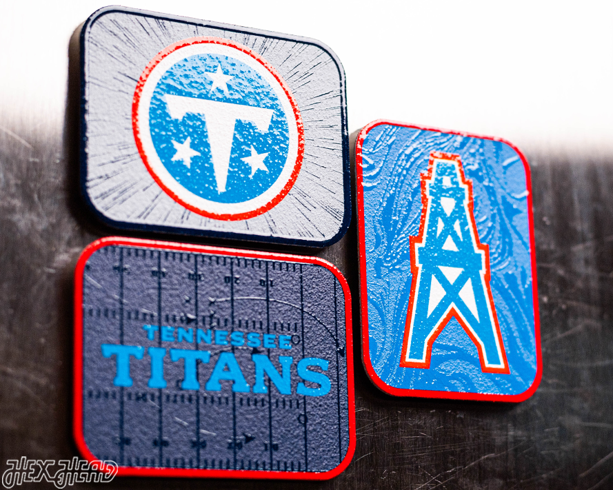 Tennessee Titans - SET of 3 Magnets