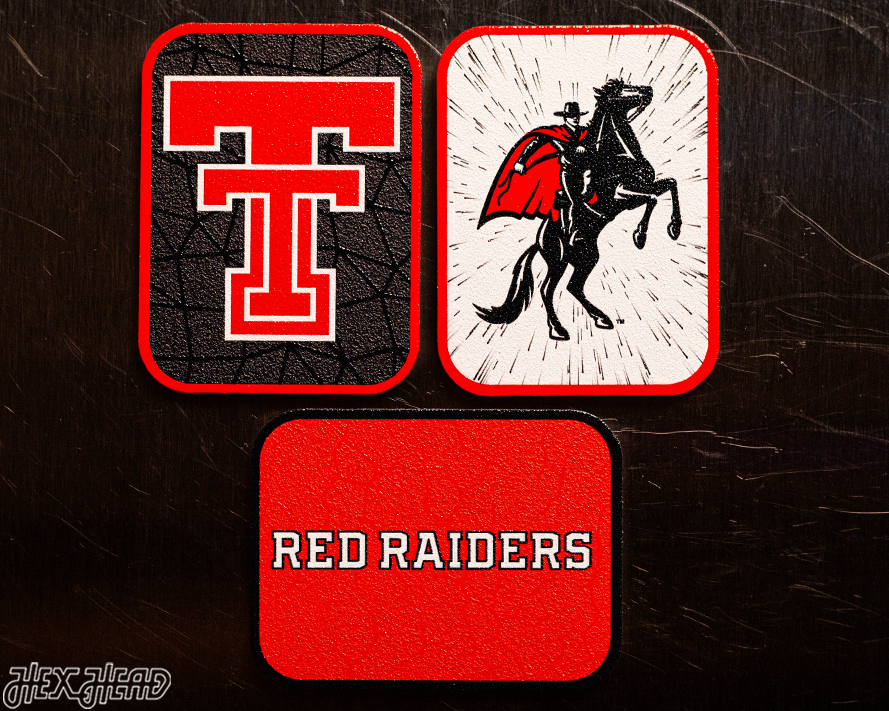 Texas Tech Red Raiders - SET of 3 Magnets