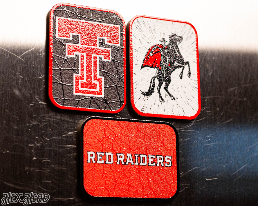 Texas Tech Red Raiders - SET of 3 Magnets