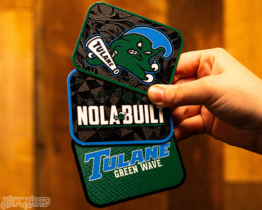 Tulane Green Wave - SET of 3 Magnets