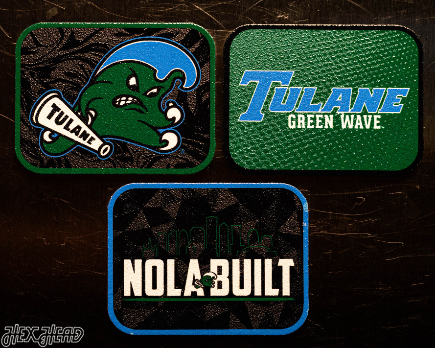 Tulane Green Wave - SET of 3 Magnets