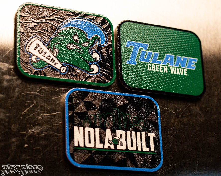 Tulane Green Wave - SET of 3 Magnets