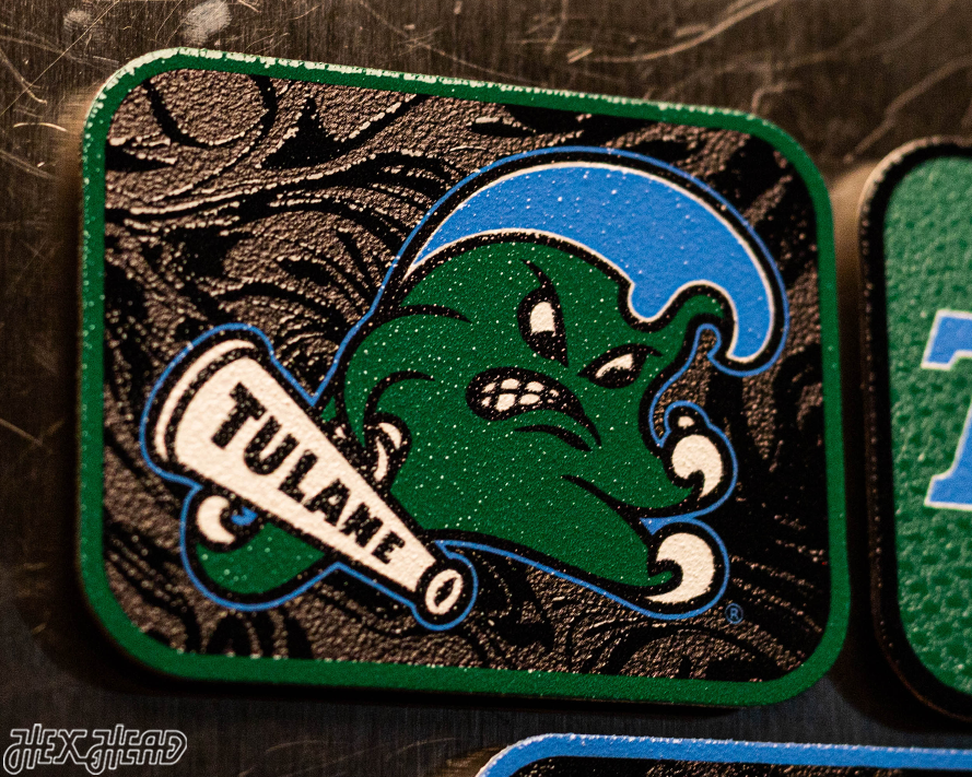 Tulane Green Wave - SET of 3 Magnets