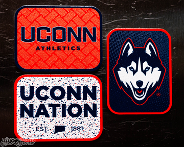 Connecticut UCONN Huskies - SET of 3 Magnets