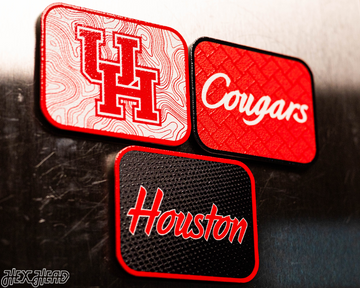 Houston Cougars - SET of 3 Magnets