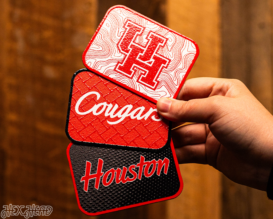 Houston Cougars - SET of 3 Magnets